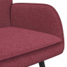 Sofa dwuosobowa czerwone wino 115 x 61 x 87 cm tkanina