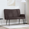 Sofa dwuosobowa Ciemny brąz 115 x 61 x 87 cm tkanina