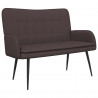 Sofa dwuosobowa Ciemny brąz 115 x 61 x 87 cm tkanina