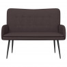 Sofa dwuosobowa Ciemny brąz 115 x 61 x 87 cm tkanina