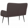 Sofa dwuosobowa Ciemny brąz 115 x 61 x 87 cm tkanina