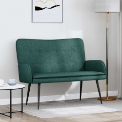 Sofa dwuosobowa Ciemna zieleń 115 x 61 x 87 cm tkanina