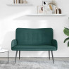 Sofa dwuosobowa Ciemna zieleń 115 x 61 x 87 cm tkanina