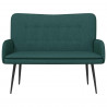 Sofa dwuosobowa Ciemna zieleń 115 x 61 x 87 cm tkanina