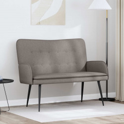Sofa dwuosobowa Ciemnoszary 115 x 61 x 87 cm tkanina