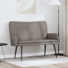 Sofa dwuosobowa Ciemnoszary 115 x 61 x 87 cm tkanina