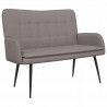 Sofa dwuosobowa Ciemnoszary 115 x 61 x 87 cm tkanina