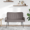 Sofa dwuosobowa Ciemnoszary 115 x 61 x 87 cm tkanina