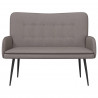 Sofa dwuosobowa Ciemnoszary 115 x 61 x 87 cm tkanina
