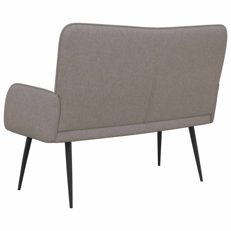 Sofa dwuosobowa Ciemnoszary 115 x 61 x 87 cm tkanina