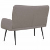 Sofa dwuosobowa Ciemnoszary 115 x 61 x 87 cm tkanina