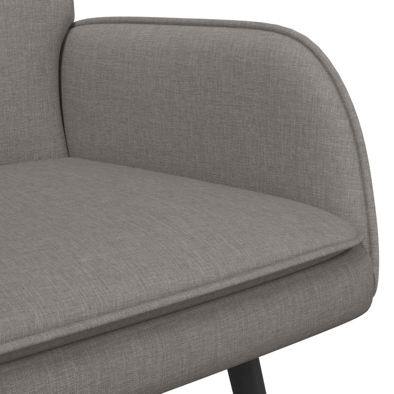 Sofa dwuosobowa Ciemnoszary 115 x 61 x 87 cm tkanina