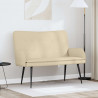 Sofa dwuosobowa Kremowy 115 x 61 x 87 cm tkanina