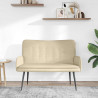 Sofa dwuosobowa Kremowy 115 x 61 x 87 cm tkanina