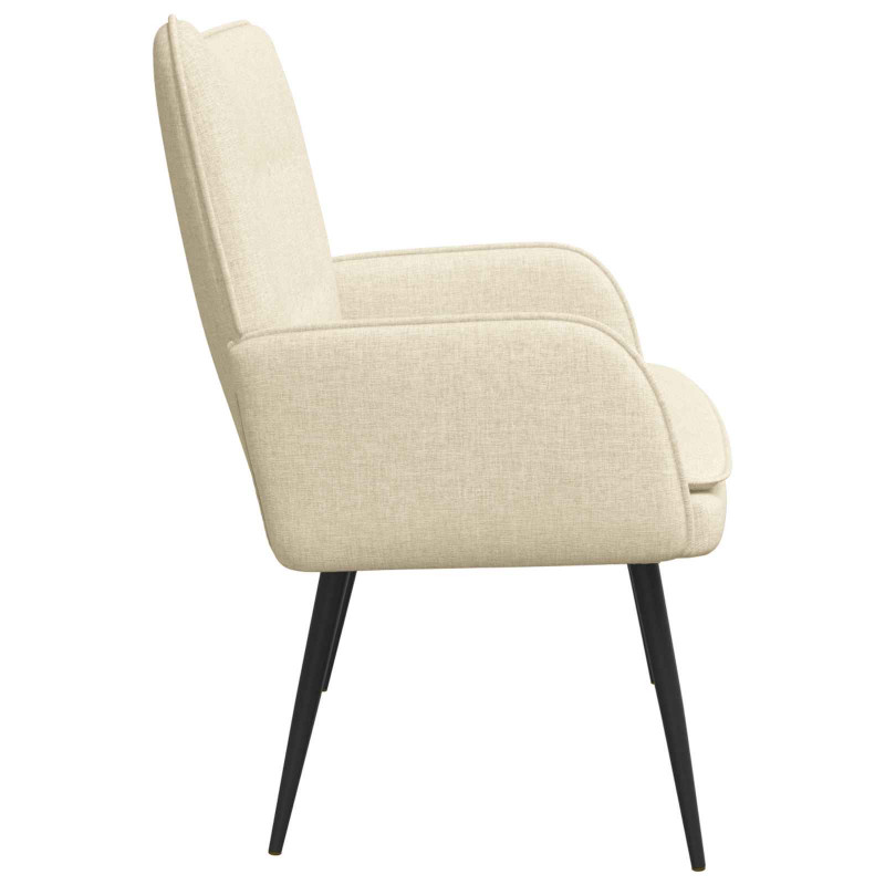Sofa dwuosobowa Kremowy 115 x 61 x 87 cm tkanina