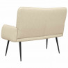 Sofa dwuosobowa Kremowy 115 x 61 x 87 cm tkanina