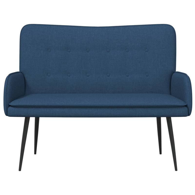 Sofa dwuosobowa Niebieski 115 x 61 x 87 cm tkanina