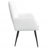 Sofa dwuosobowa Biały 115 x 61 x 87 cm tkanina