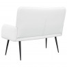 Sofa dwuosobowa Biały 115 x 61 x 87 cm tkanina