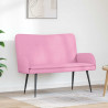 Sofa dwuosobowa Różowy 115 x 61 x 87 cm tkanina