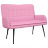 Sofa dwuosobowa Różowy 115 x 61 x 87 cm tkanina