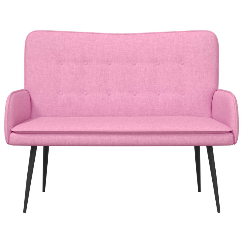 Sofa dwuosobowa Różowy 115 x 61 x 87 cm tkanina