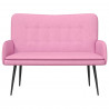 Sofa dwuosobowa Różowy 115 x 61 x 87 cm tkanina