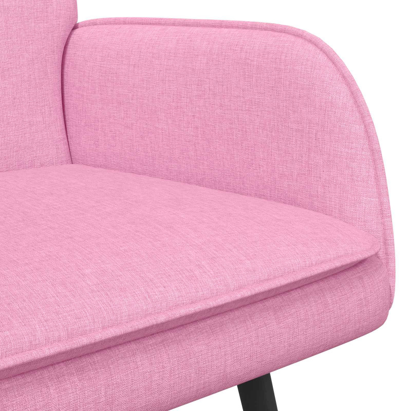 Sofa dwuosobowa Różowy 115 x 61 x 87 cm tkanina