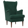 fotel Ciemna zieleń Aksamit