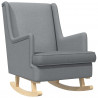 Fotel bujany Jasnoszary 62 x 80 x 85 cm tkanina