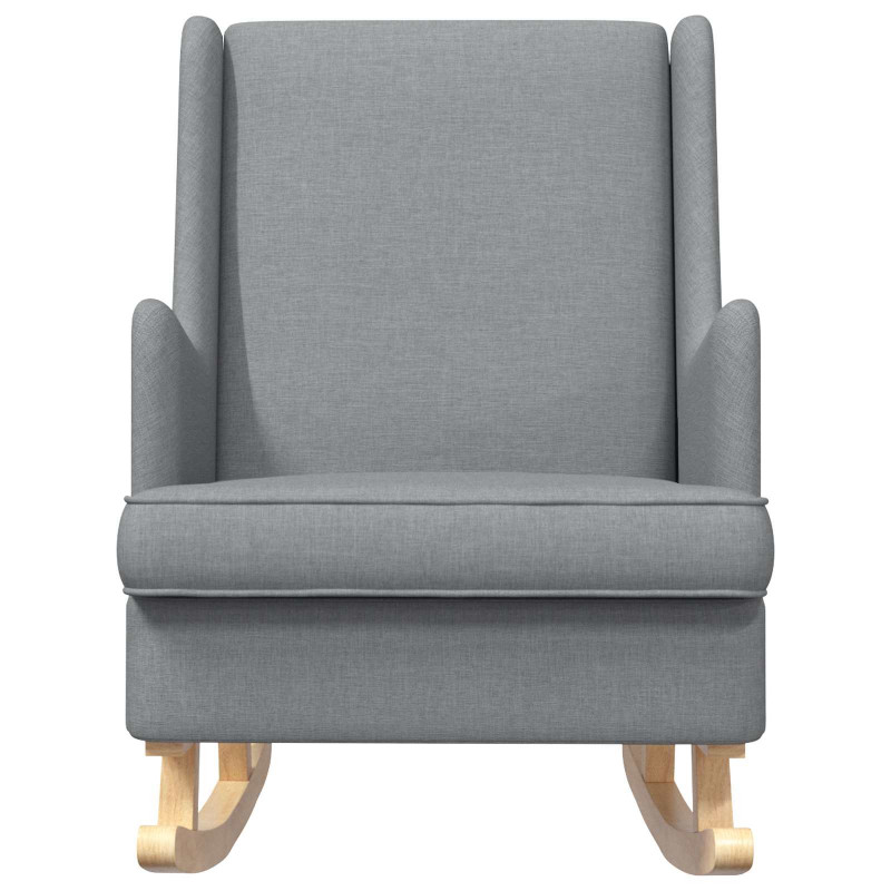 Fotel bujany Jasnoszary 62 x 80 x 85 cm tkanina