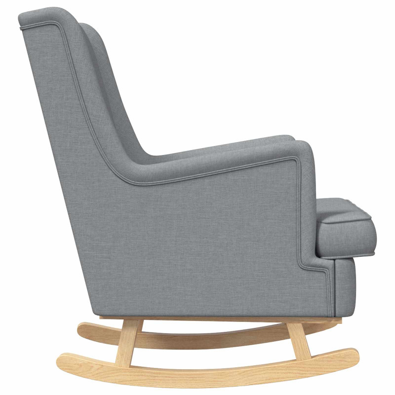 Fotel bujany Jasnoszary 62 x 80 x 85 cm tkanina
