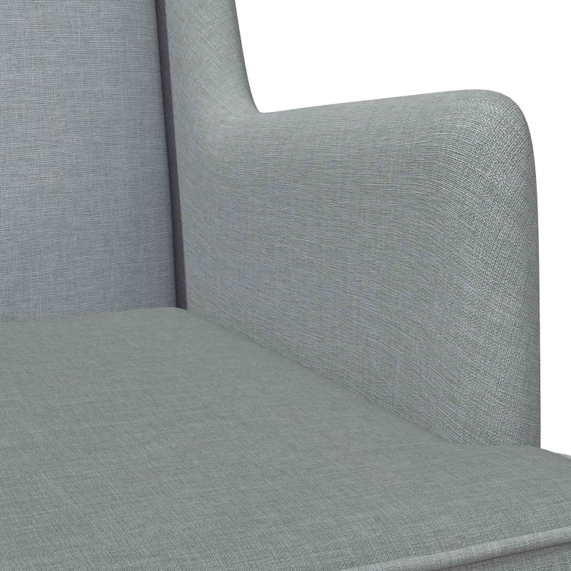 Fotel bujany Jasnoszary 62 x 80 x 85 cm tkanina