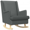 Fotel bujany Ciemnoszary 62 x 80 x 85 cm tkanina