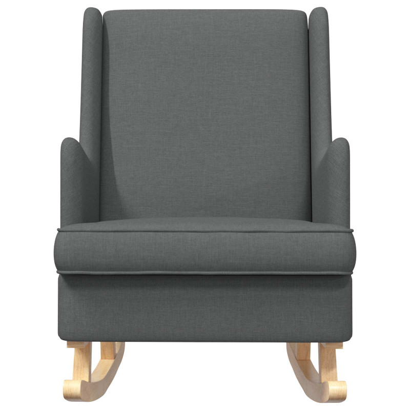 Fotel bujany Ciemnoszary 62 x 80 x 85 cm tkanina