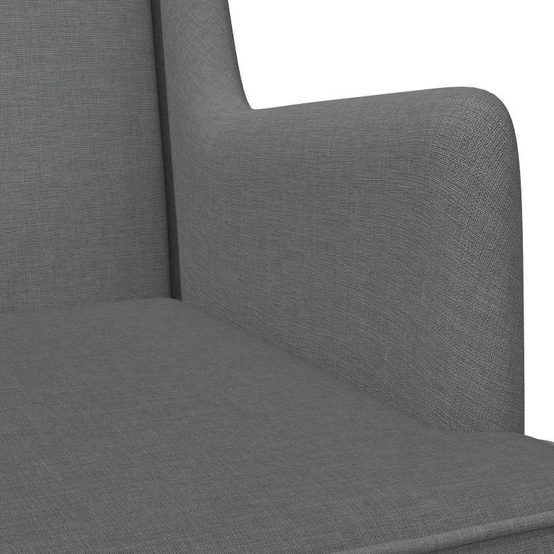 Fotel bujany Ciemnoszary 62 x 80 x 85 cm tkanina