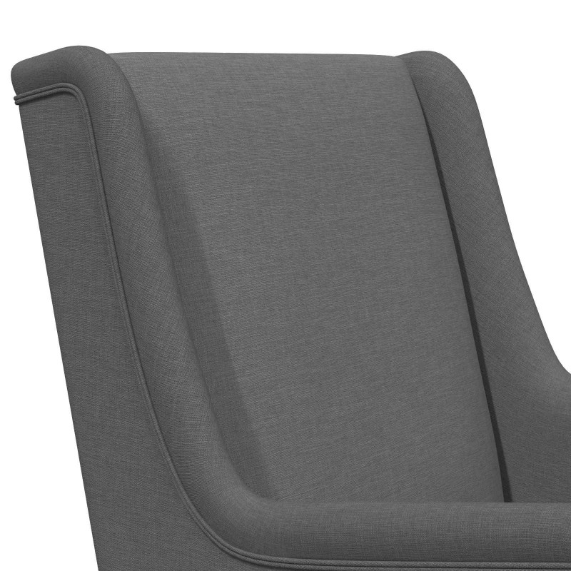 Fotel bujany Ciemnoszary 62 x 80 x 85 cm tkanina