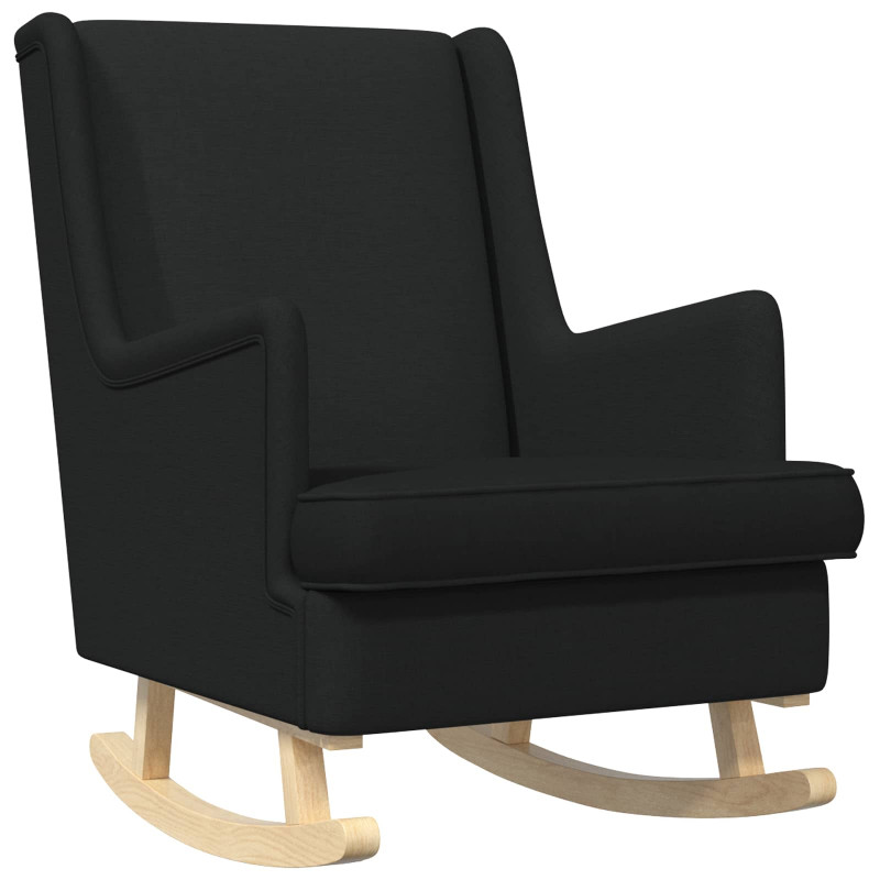 Fotel bujany Czarny 62 x 80 x 85 cm tkanina