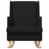 Fotel bujany Czarny 62 x 80 x 85 cm tkanina