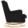 Fotel bujany Czarny 62 x 80 x 85 cm tkanina