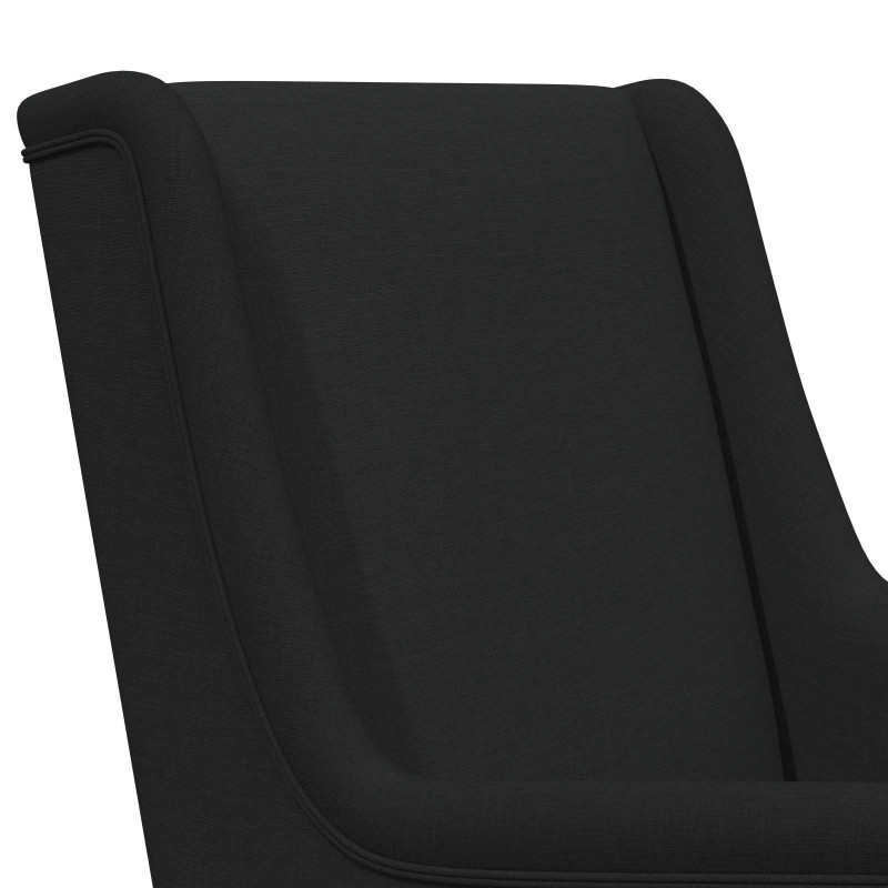 Fotel bujany Czarny 62 x 80 x 85 cm tkanina