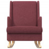 Fotel bujany Czerwone wino 62 x 80 x 85 cm tkanina