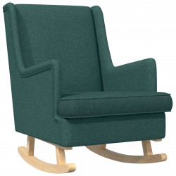 Fotel bujany Ciemna zieleń 62 x 80 x 85 cm tkanina