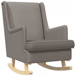 Fotel bujany Ciemnoszary 62 x 80 x 85 cm tkanina