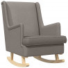 Fotel bujany Ciemnoszary 62 x 80 x 85 cm tkanina