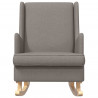 Fotel bujany Ciemnoszary 62 x 80 x 85 cm tkanina