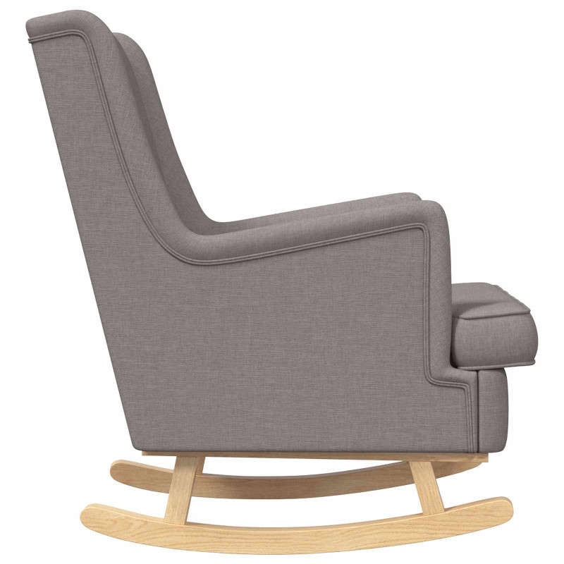 Fotel bujany Ciemnoszary 62 x 80 x 85 cm tkanina