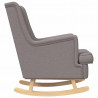 Fotel bujany Ciemnoszary 62 x 80 x 85 cm tkanina