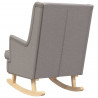 Fotel bujany Ciemnoszary 62 x 80 x 85 cm tkanina