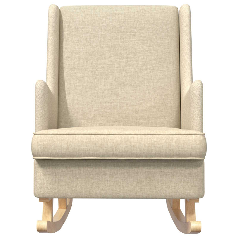 Fotel bujany Kremowy 62 x 80 x 85 cm tkanina
